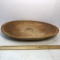 21” Long Hand Carved Primitive Wooden Dough Bowl