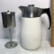 Vintage Centura by Corning White 9 Cup Percolator Coffee Pot with Brewing Basket