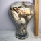 Large Heavy Glass Lidded Urn with Many Unique Shells