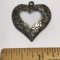 Sterling Silver Ornate Design Heart Pendant
