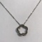 Sterling Silver Floral Pendant on 18” Sterling Silver Chain