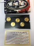 2005 Gold State Quarters Set with COA