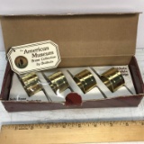 American Museum Brass Napkin Holders by Baldwin in Box