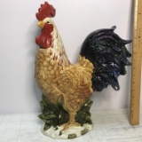 Noble Excellence Large Ceramic Decorative Rooster Statue with Box