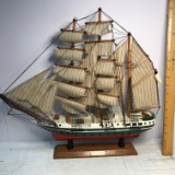 Nice 18” Sail Boat Titled “A Von Humboldt”