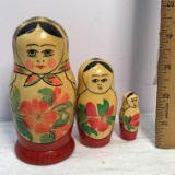 Vintage Wooden Nesting Dolls