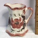 Vintage Hand Painted Cash Family Pottery Pitcher