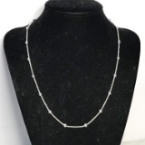 Sterling Silver 18” Necklace