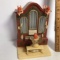 Vintage Angel Playing Piano Plastic Music Box Plays Silent Night