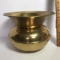 Vintage Brass Finish Spittoon - Made in England