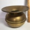 Vintage Brass Finish Large Spittoon - Made in England