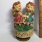 Vintage Boy & Girl Angels Music Box by Star - Made in Japan