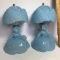 Pair of Vintage Victorian Ladies Small Lamps