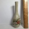 Pretty Oriental Bud Vase with Floral Design