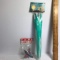 Pair of Vintage Dime Store Toys - Parasol Hat & Tin Friction Plane