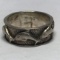 Sterling Silver Band with Dolphin Design Size 7-1/2