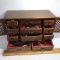Wooden Jewelry Box Full of Old Watches & Misc Jewelry