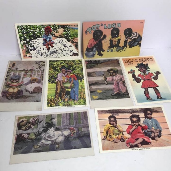 Lot of Vintage Black Americana Post Cards