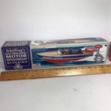 2007 Schylling’s Outboard Motor Speedboat Bluebird in Box