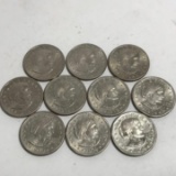 Lot of 10 1979 Susan B Anthony Dollar Coins