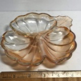 Vintage Carnival Glass Divided Dish