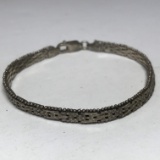 7” Heavy Sterling Silver Tennis Bracelet