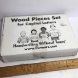 Wood Pieces Set for Capital Letters “Handwriting without Tears”