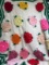 Vintage Hand Made Crocheted Rose Lap Afghan