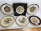 Beautiful Set of 6 “The Art of Chokin” 24K Gold Trim Plates