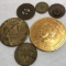 Lot of Tokens, Masonic Stamped Penny, & More