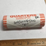 $10.00 Roll of Washington “P” Quarters
