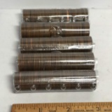 5 Rolls of 50¢ Wheat Pennies