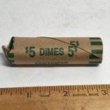 $5.00 Roll of Silver Dimes