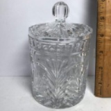 Nice Lidded Crystal Jar