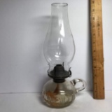 Vintage Glass Eagle Oil Lamp