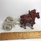 Vintage Cast Iron Horses