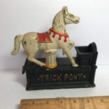 Vintage Cast Iron Trick Pony Bank