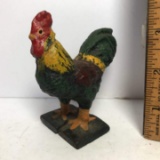 Cast Iron Vintage Rooster Figurine