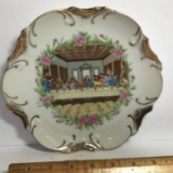 Last Supper Collectible Plate with Gilt Edge