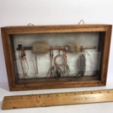 Wooden Native American Indian Shadow Box