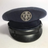 Vintage Officer’s Hat with Pin Size 6-7/8