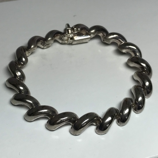 Heavy Sterling Silver Bracelet - Made in Italy