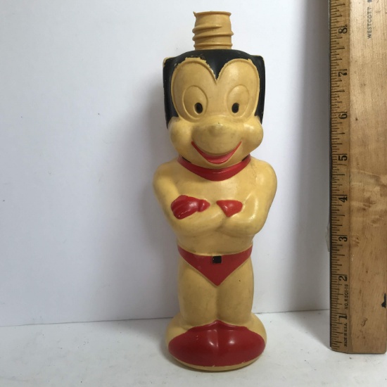 1963 Terrytoons Mighty Mouse Bubble Bath Bottle