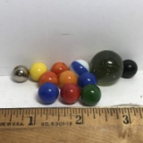 Vintage Lot of Marbles, with Shooter & Steel, Marble