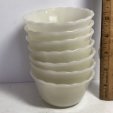 7 Vintage Fire-King Custard Cups