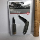 Camo Folding Knife Set - Never Opened