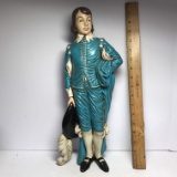 Ceramic Hand Painted “Blue Boy” Tall Figurine