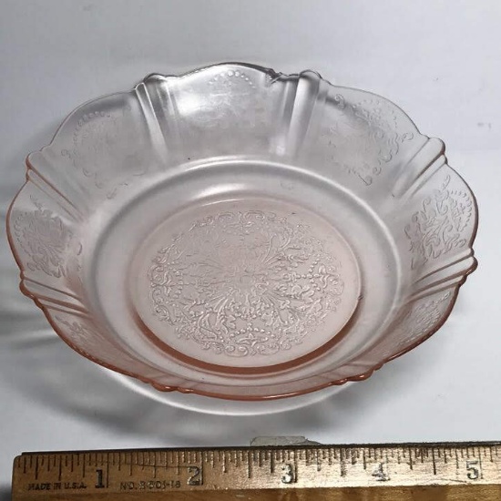 Pink Depression Glass Small Bowl