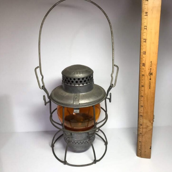 Antique Metal Adlake Southern Railway Railroad Lantern