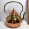 Very Nice Copper & Brass Tone Teapot - Made in Belgium
